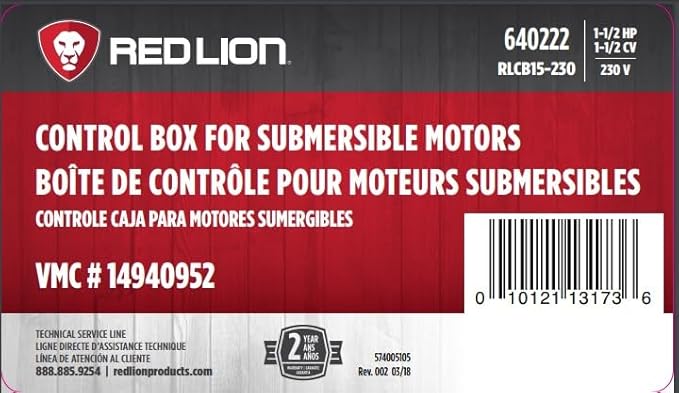 Red Lion RLCB15-230 1.5-HP 230-Volt VMC Control Box - Image 7