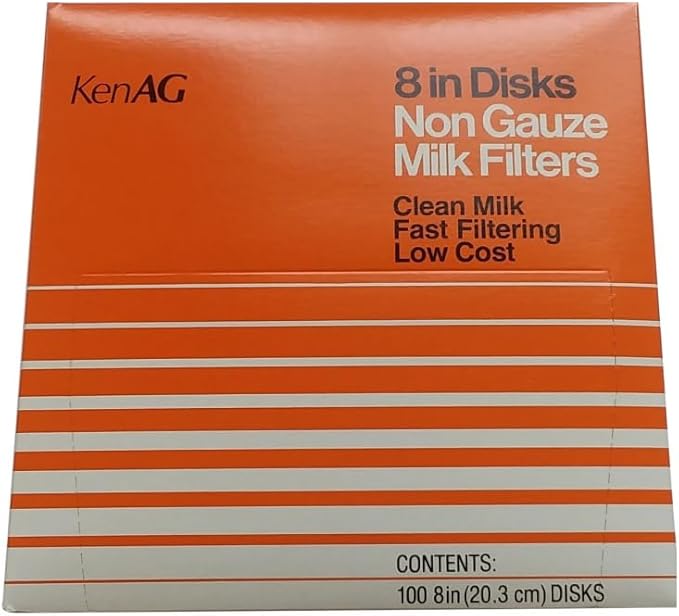 Kenag Milk Filter Disks 8" by Shenandoah+Homestead+Supply