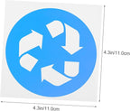 12pcs Waste Sorting Stickers Trash Can Recycling Decals Self-Adhesive Labels - Image 2