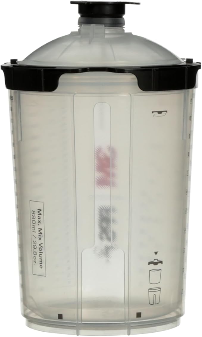 3M PPS 2.0 Spray Gun Cup, Lids and Liners Kit, 28 Ounces, 200-Micron Filter - Image 14