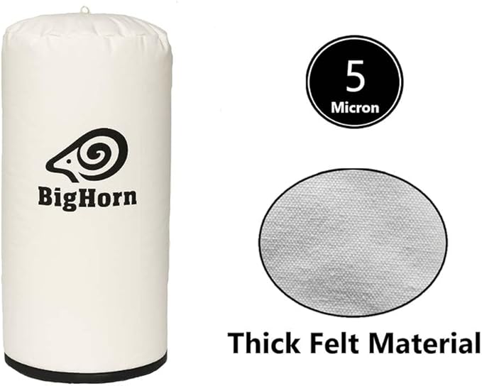 Big Horn 11769 20 Inch Dia 5 Micron Dust Filter Bag 20 Inch x 47 Inch Long - Image 3