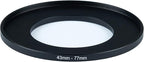 43mm Lens to 77mm Camera Lens Adapter 43mm to 77mm Step Up Ring Adapter Ring - Image 2