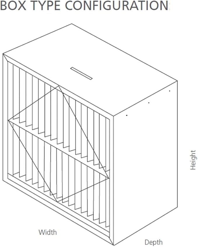RIGID-PACK 24x24x12 Rigid Box Air Filter – MERV 14/95% ASHRAE HVAC Filter – - Image 7
