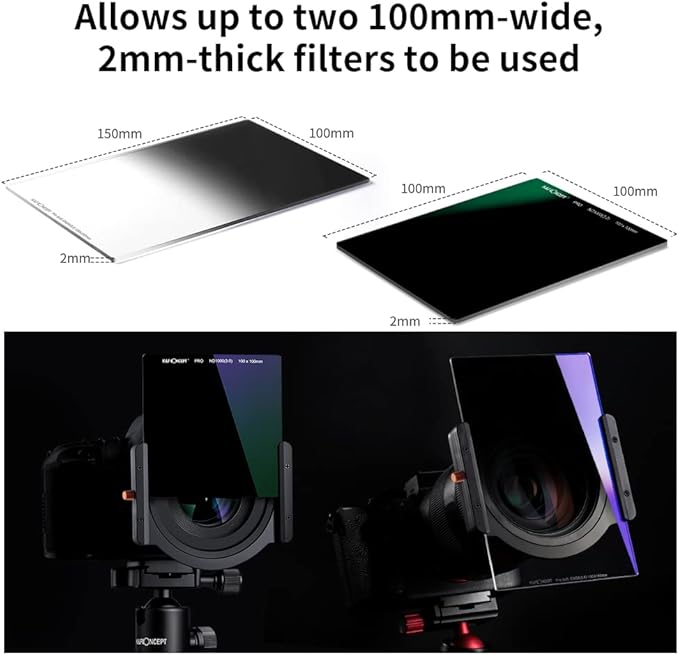 K&F CONCEPT Metal Filter Holder + 8 Filter Adapter Rings - Image 3