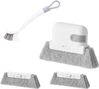 2 in 1 Window Brush Wet and Dry Brushes Window Grooves Scrubber Tools Set Door - Image 5