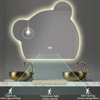 LTSRLL LED Vanity Mirror Cute Bear Decorative Mirror - Image 6