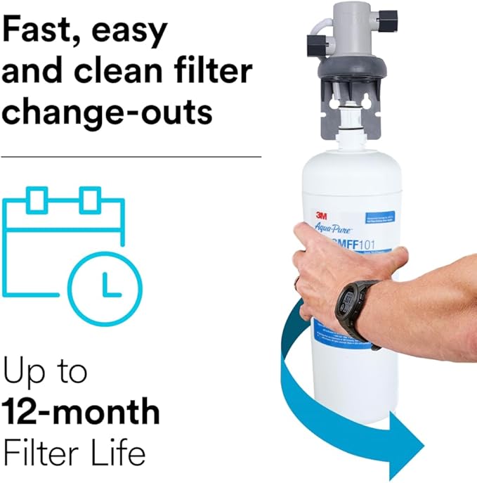 3M Aqua-Pure 3M FF100 Under Sink Drinking and Cooking Water Filter System - Image 5