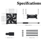 Quiet 120mm USB 5V/12V DC Fan - Image 3