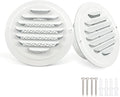 6 Inch White Soffit Vent Covers, LouanXpert Stainless Steel Round Air Vent by LouanXpert