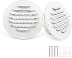 6 Inch White Soffit Vent Covers, LouanXpert Stainless Steel Round Air Vent by LouanXpert
