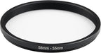 58mm Lens to 55mm Camera Lens Adapter 58mm to 55mm Step Down Ring Adapter Ring - Image 2