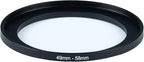 49mm to 58mm Step-Up Ring Filter Adapter - Image 2