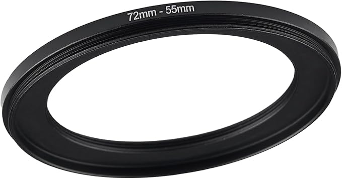 72mm to 55mm Step Up Ring Filter Adapter Black Metal Step up Adapter Rings by Unknown