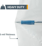 POWERTEC 70426 Dust Collector Bags and Clamp Set | 21" x 31" x 1 Micron Filter - Image 6