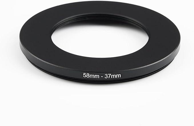 58mm to 37mm Step-Down Ring Filter Adapter, Metal Ring Step-Down Rings Adapter - Image 2