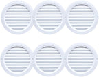 VENTS-US - 4" White Round Plastic Vent Cover - Compatible with 4 Inch Diameter - Image 5