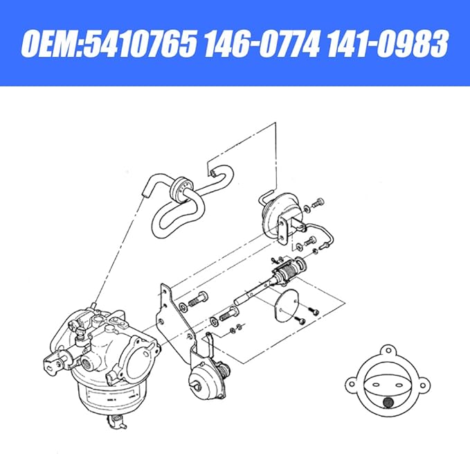 541-0765 Carburetor for Cummins Onan Marquis Gold RV QG 5500 7000 Generator - Image 3