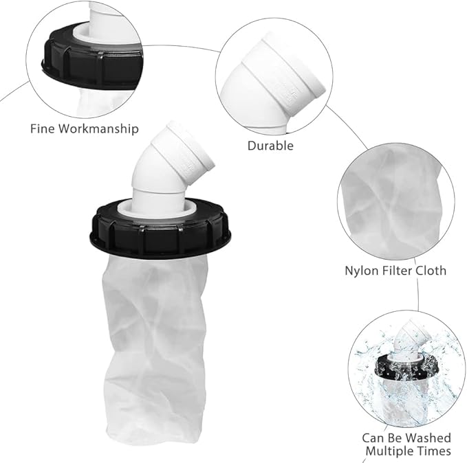 IBC Lid Filter 165 mm 45° Ton Barrel Cover - Image 4