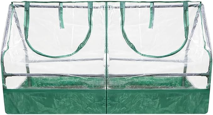 Zenport SH3212A+BTP Garden Raised Bed and Cold Frame Greenhouse Cloche by Zenport