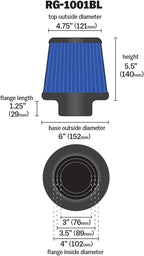 K&N High-Flow Original Lifetime Universal Clamp-On Air Filter: Performance - Image 2