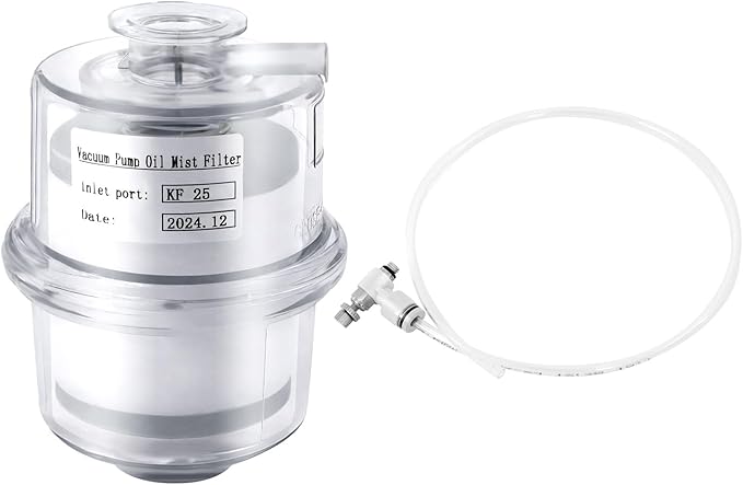 Vacuum Pump Oil Mist Filter, KF25 Quick Release Flange 95% Filtration, PC Clear - Image 9