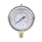 Joywayus Pressure Gauge 0-300 PSI Brass 1/4" NPT Male Thread Lower Mount by Joywayus
