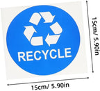 8pcs Trash Can Bathroom Labels Waste Sorting Stickers Garbage Classification - Image 2