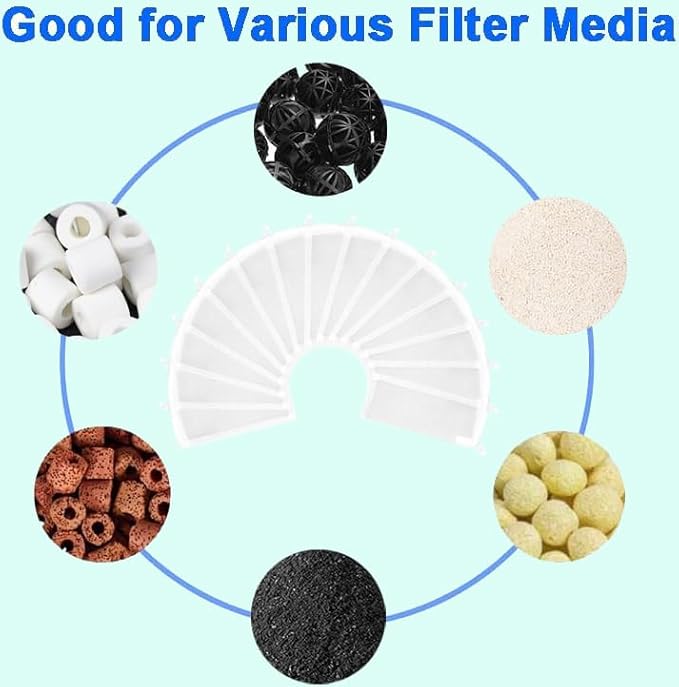 AQUANEAT Aquarium Filter Media Bags 15pcs Fish Tank Extra Fine 100 Micron Mesh - Image 5