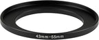 43-55mm Metal Step-Up Ring Adapter Compatible - Image 3