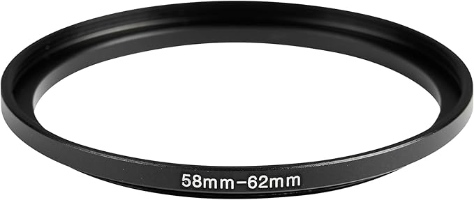 58-62mm Metal Step-Up/Down Ring Adapter Compatible - Image 2