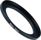 46mm to 58mm Step-up Adapter Rings Filter Adapter Black Metal Step Down Filter by Unknown