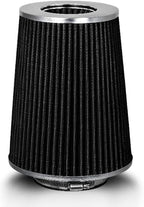 BLACK 4" 102 mm Inlet Truck Air Cone Replacement Performance Washable Clamp-On - Image 2
