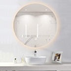 LED Illuminated Bathroom Mirror by Unknown