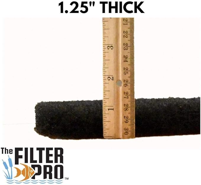 Black Coarse Filter Media, 1.25" Thick, 6 Pack, Ponds or Water Gardens - Image 4