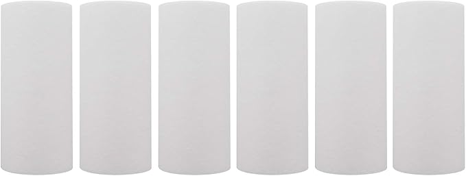 Tier1 20 Micron 10 Inch x 4.5 Inch | 6-Pack Spun Wound Polypropylene Whole by Tier1