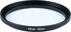 49mm Lens to 52mm Camera Lens Adapter 49mm to 52mm Step Up Ring Adapter Ring - Image 2