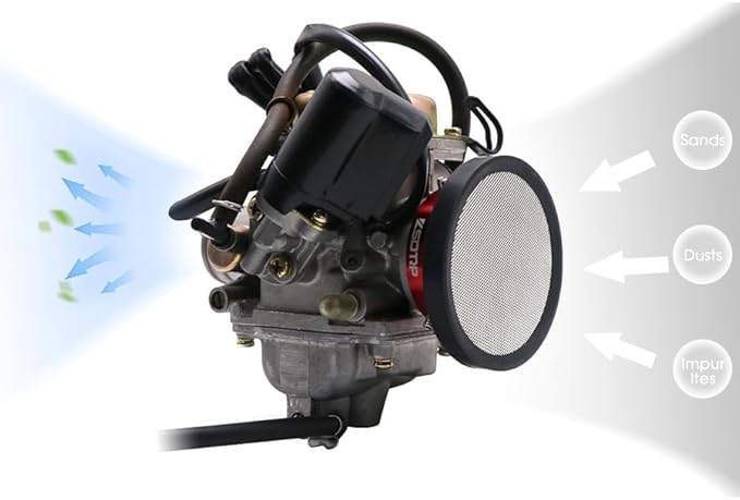 Carburetor Carb Velocity Stack 44mm Air Cleaner Filter Modified Trumpet - Image 3