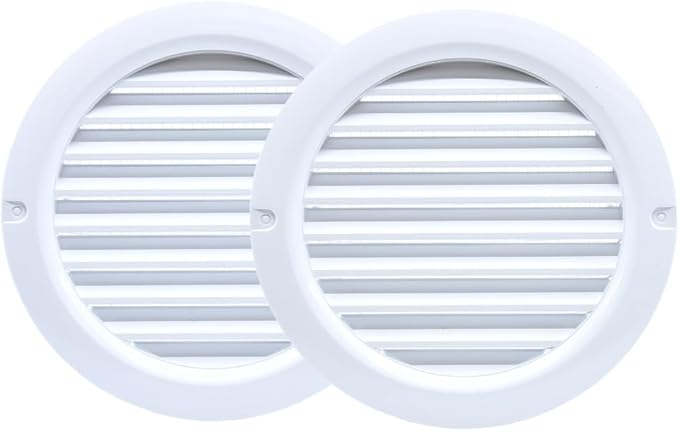 VENTS-US - 4" White Round Plastic Vent Cover - Compatible with 4 Inch Diameter - Image 7