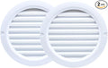 VENTS-US - 4" White Round Plastic Vent Cover - Compatible with 4 Inch Diameter by VENTS-US