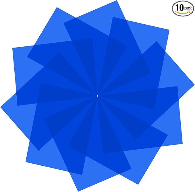 10 Pack Gel Light Filter- Colored Overlays Correction Lighting Filters by SouilGoal