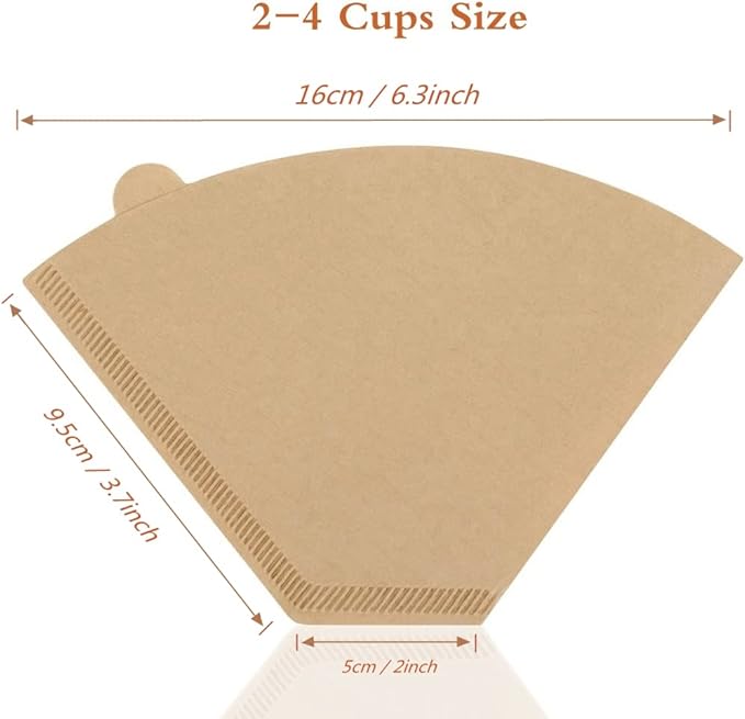 Coffee Filter #2, Cone Coffee Filter 2-4 Cups, Disposable Coffee Filters Paper - Image 3