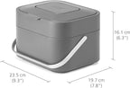 Joseph Joseph Stack Kitchen Food Intelligent Waste Compost Caddy Recycling Bin - Image 3