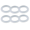 6PCS Bathroom Sink Filter Sealing Ring, Bathroom Drain Pipe Flat Silicone Gasket by Unknown