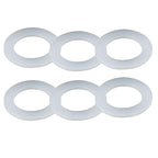 6PCS Bathroom Sink Filter Sealing Ring, Bathroom Drain Pipe Flat Silicone Gasket by Unknown