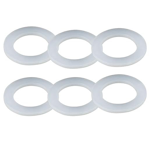 6PCS Bathroom Sink Filter Sealing Ring, Bathroom Drain Pipe Flat Silicone Gasket by Unknown