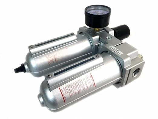 FRL724NA 1/2" Air Moisture Filter Regulator Oiler Separator Lubricator Combo - Image 3
