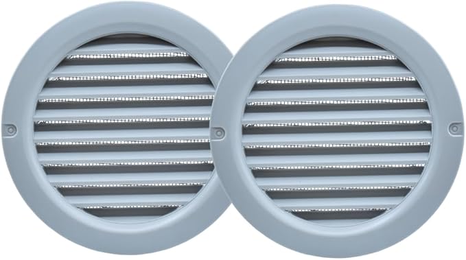 VENTS-US - 6" Round Plastic Vent Cover in Light Grey - Compatible with a 6 Inch - Image 6