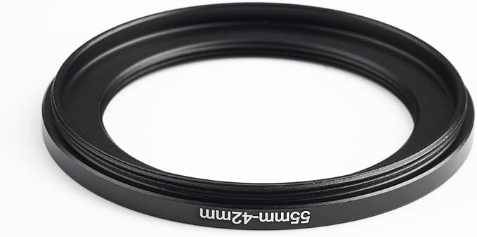 55mm to 42mm Step-Down Ring Filter Adapter, Metal Ring Step-Down Rings Adapter - Image 3