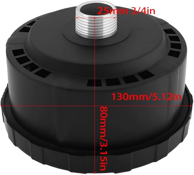 eMagTech 2PCS Air Compressor Silencer 3/4 Inch 25mm Compatible - Image 4