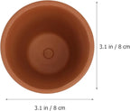 5pcs Red Terracotta Succulent Flower Pots - Image 2